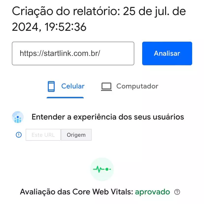 Aprovação Mobile